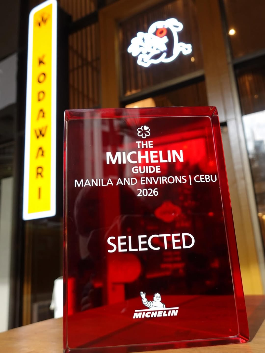 Kodawari restaurant entrance at Salcedo Village Makati with Michelin award